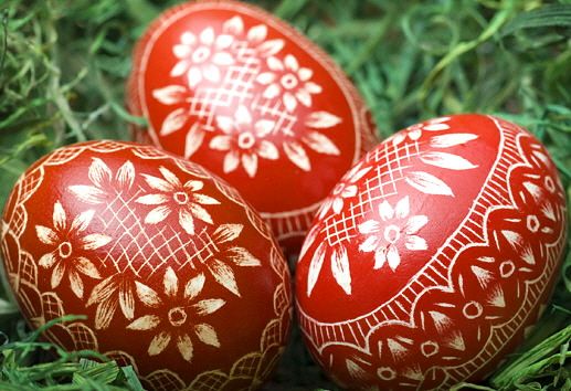 Le uova dipinte di Pasqua